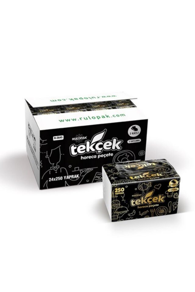 Tekçek Peçete 24*250 Tekçek Mini Peçete Dispanseri Hediyeli
