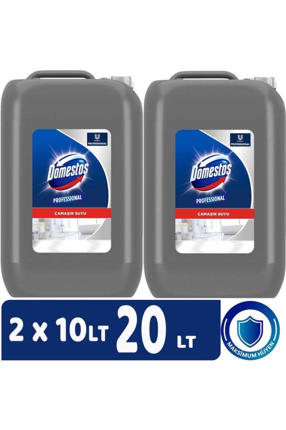 Professional Çamaşır Suyu 10 Lt + 10 Lt Toplam 20 Litre