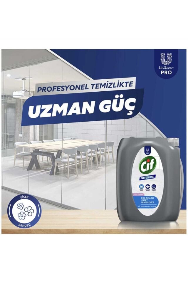 Professional Çok Amaçlı Yüzey Temizleyici Çiçek Bahçesi 10 Lt (5Lt x 2 Adet)