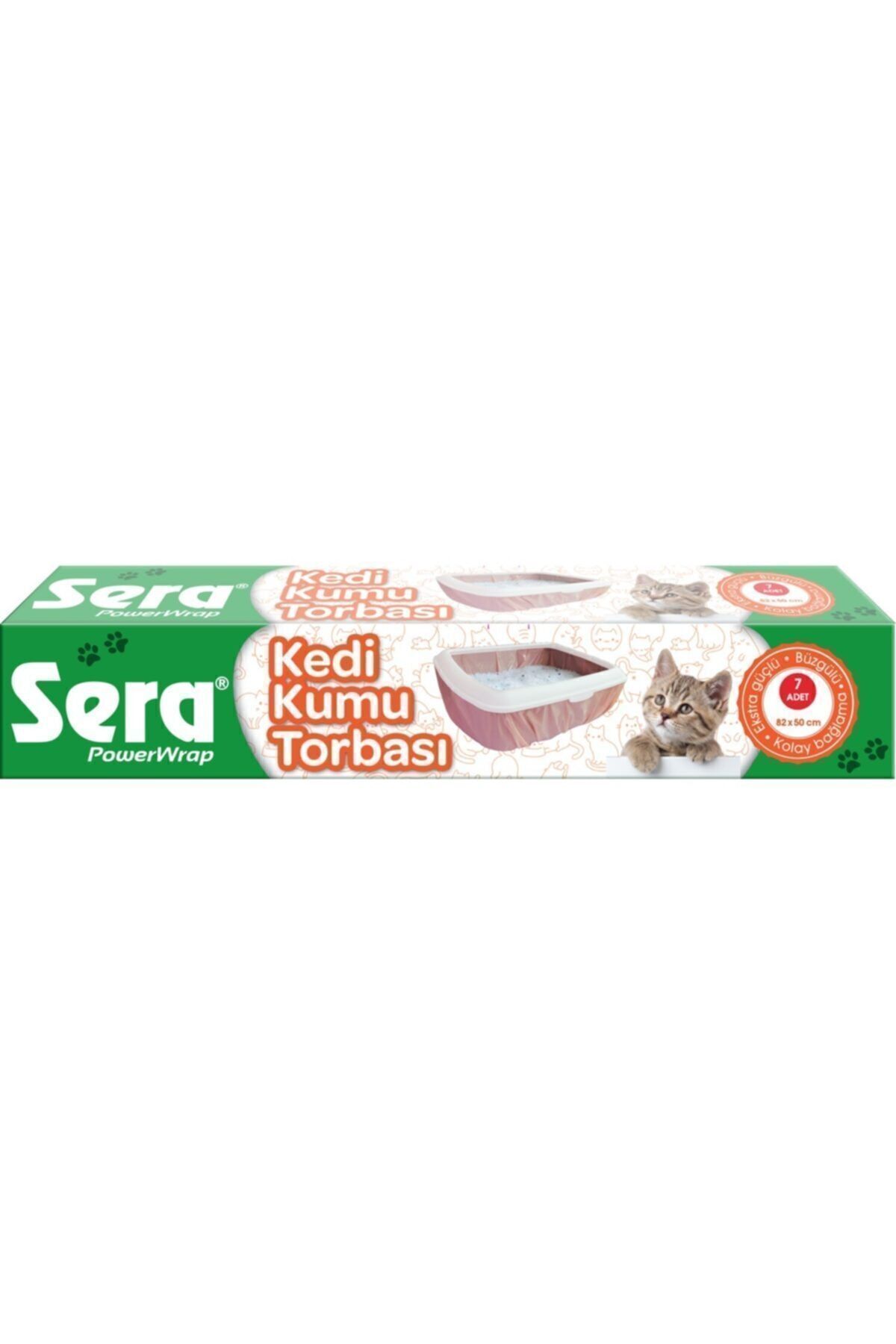 Kedi Kumu Torbası Büzgülü 7 Li 1 Paket