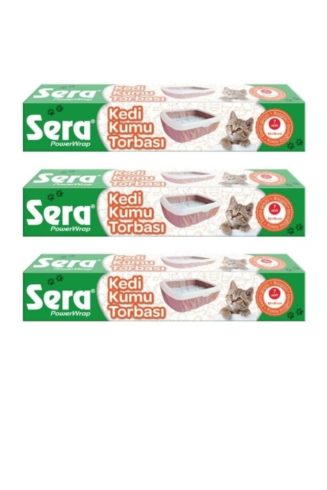 Kedi Kumu Torbası 3x7'li (3 Adet) 82*50 Cm