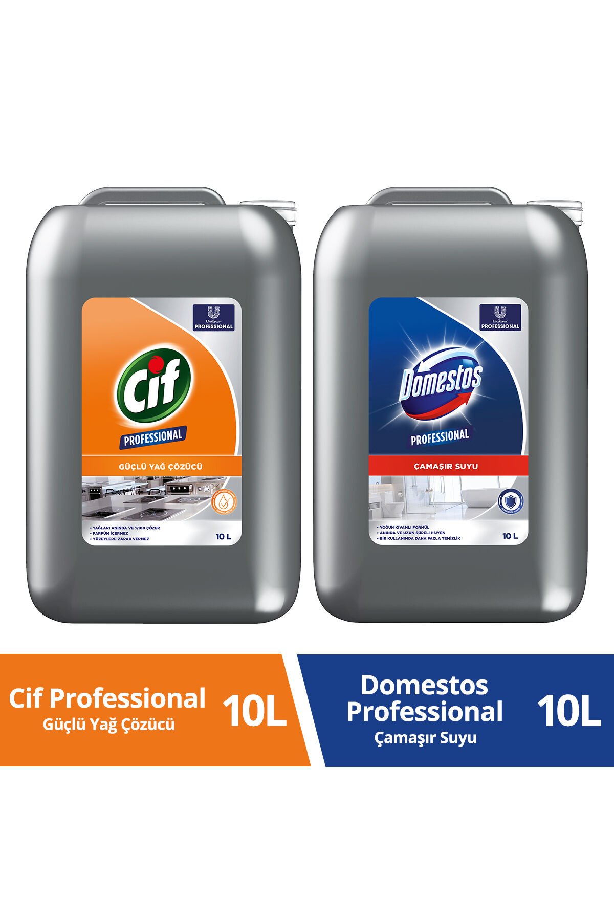 Professional Güçlü Yağ Çözücü 10 L Domestos Professional Çamaşır Suyu 10l