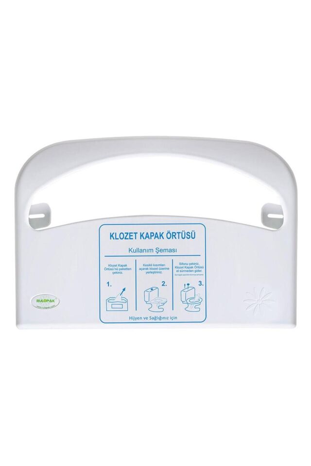 Klozet Kapak Örtüsü Dispenseri Beyaz
