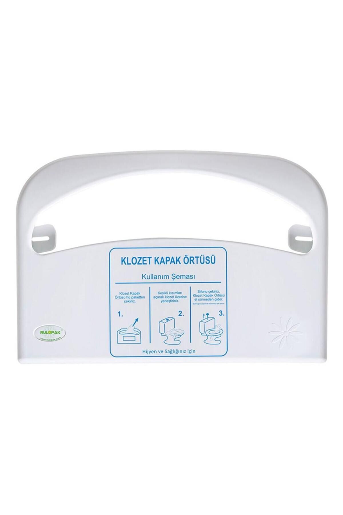 Klozet Kapak Örtüsü Dispenseri Beyaz