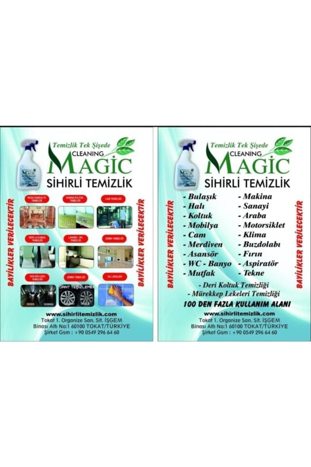 Cleaning Magic Sihirli Temizlik Bitkisel Genel Temizlik Ürünü 750ml