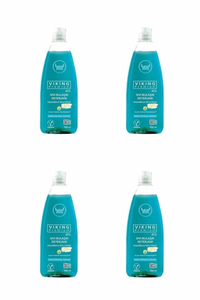 Premium Bulaşık Deterjanı Fesleğen & Limon 750 Ml 4 Adet