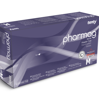 TENTY PHARMAG (YABAN MERSİNİ MAVİSİ) NİTRİL PUDRASIZ ELDİVEN M